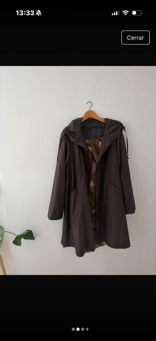 Abrigo vintage de piel de zorro