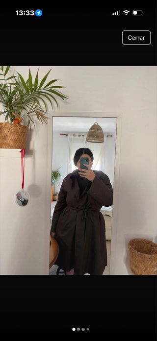 Abrigo vintage de piel de zorro