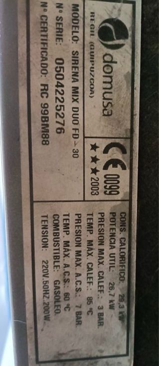 Caldera Domusa - RECOGIDA ALAMEDA DE LA SAGRA