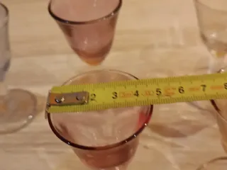 Vasos de licor pequeños de cristal