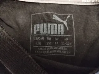 Camiseta Puma niño negra
