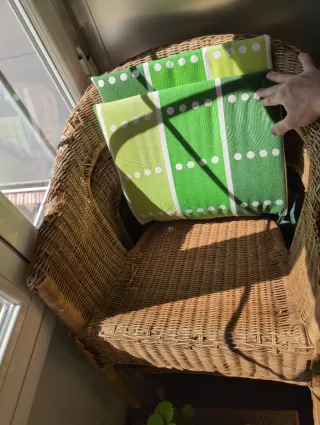 Sillas de mimbre apilables exterior