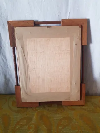 Cuadro Flores y Frutas Marco Madera