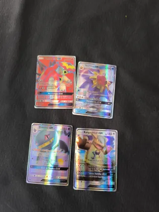4 Cartas Pokémon GX Golem, Dialga, Zygarde, Tapu