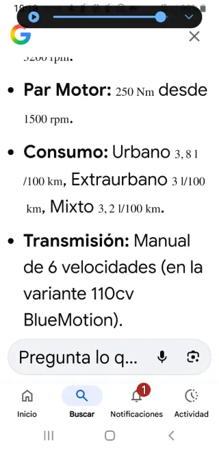 Volkswagen Golf 7,110cv Bluemotion