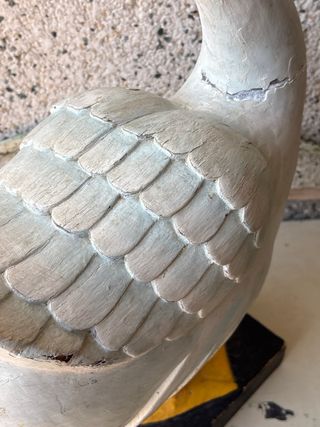 Figura Pato Madera Decorativa