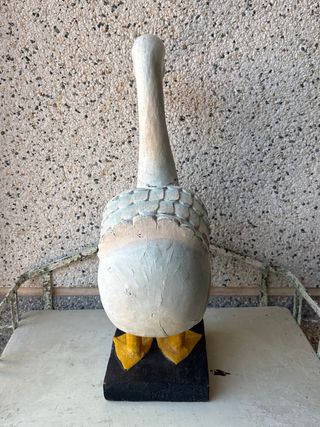 Figura Pato Madera Decorativa