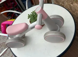 Bicicleta infantil SEREED gris y rosa