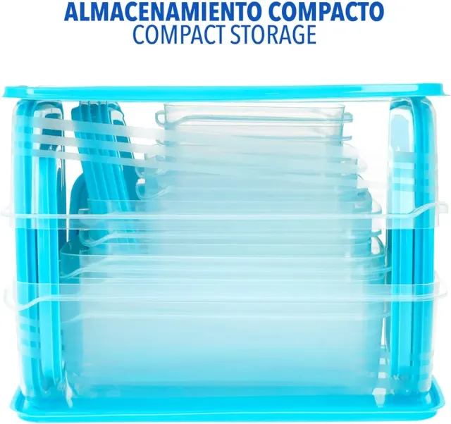 17 Recipientes Plástico AKTIVE