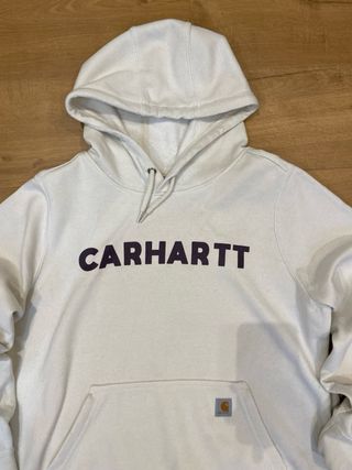 Sudadera Carhartt Blanca Logo Talla M