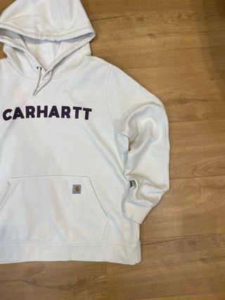 Sudadera Carhartt Blanca Logo Talla M