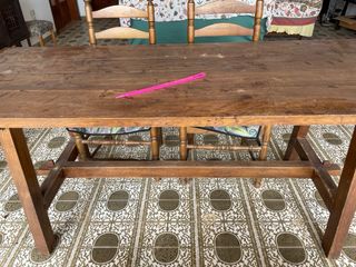 Tavolo anni ‘60 in noce fatto a mano