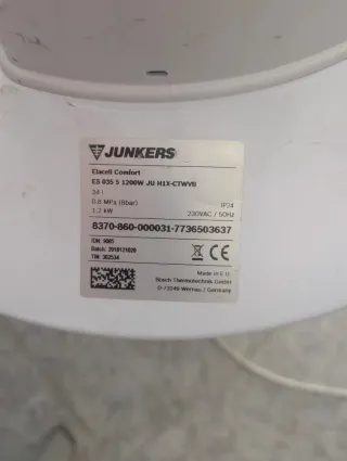 Caldera Junkers 34L Blanca