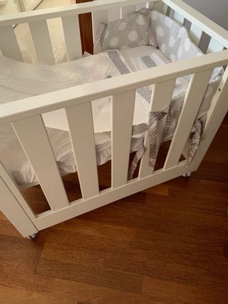 Minicuna Cotinfant+3 juegos de sábanas+2 protector