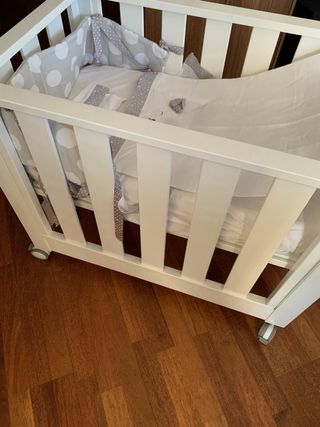 Minicuna Cotinfant+3 juegos de sábanas+2 protector