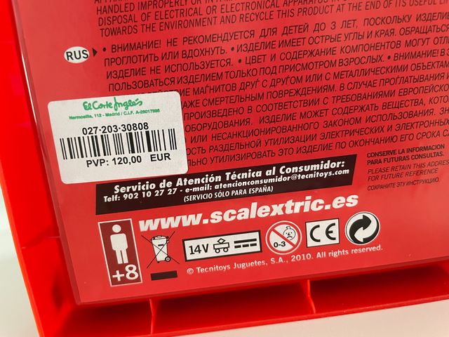 Scalextric Seat 600 Amarillo Vintage