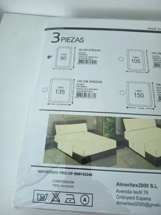 Juego Sábanas Cama 90 - 3 Piezas