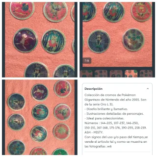 Lote Tazos Pokémon y Cartas