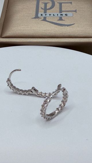 Orecchini Cerchio Moissanite GRA Certificati