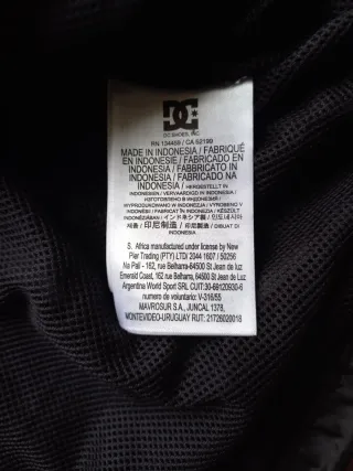 DC Shoes Corta Vento Impermeável Preto/Cinza