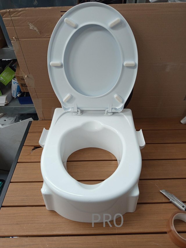 Mobiclinic®, Elevador wc para adultos con reposabrazos, Tajo, 19 cm.