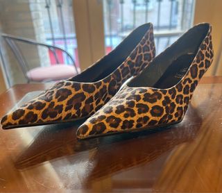 Tacones Piel Leopardo Talla 37