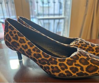 Tacones Piel Leopardo Talla 37