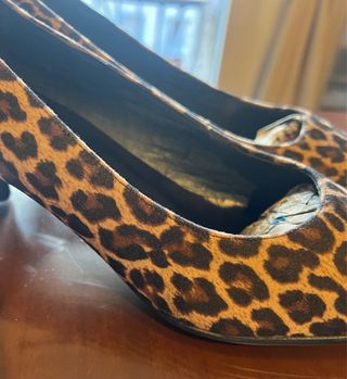 Tacones Piel Leopardo Talla 37