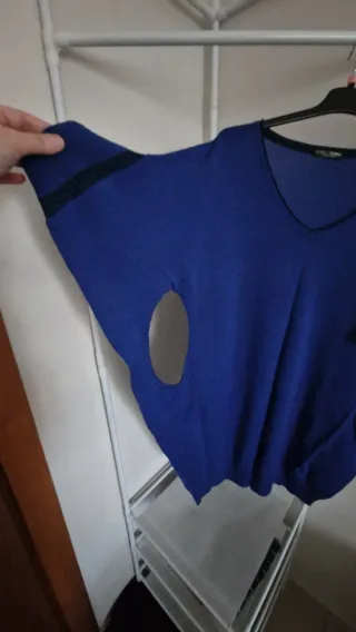 Maglioncino Fiorella Rubino Blu Taglia Unica