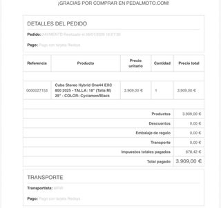 Bicicleta eléctrica Cube One 44