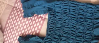 Camisa escote cuadrado manga larga
