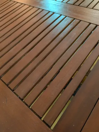 Mesa extensible teka para terraza