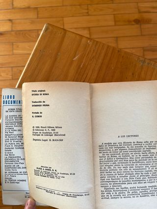 HISTORIA DE ROMA. LIBRO DOCUMENTO 1969