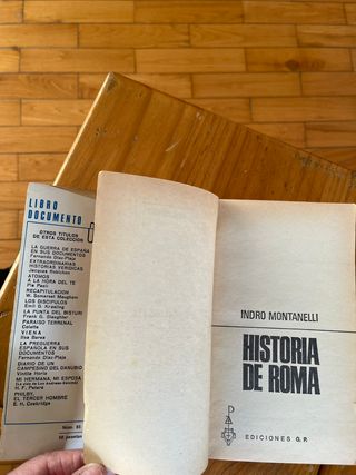 HISTORIA DE ROMA. LIBRO DOCUMENTO 1969