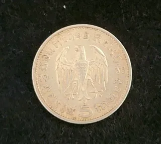 Moneda 5 Reichsmark Alemana