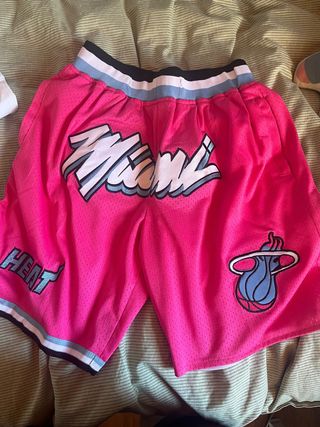 Pantalón Corto Baloncesto Miami Heat Rosa