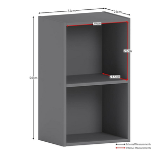Estantería Furinno 2 Niveles Blanca