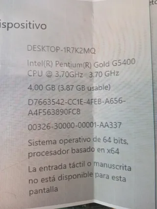 Ordenador MSI H310M PRO-VDH PLUS