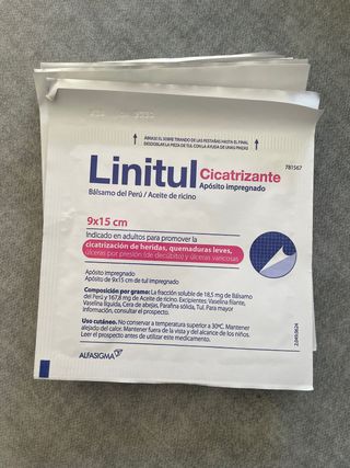 Linitul Cicatrizante Apósito 9x15 cm