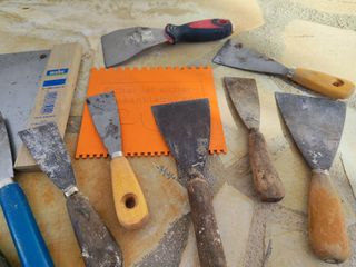 Lote espátulas y rasquetas varias