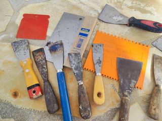 Lote espátulas y rasquetas varias
