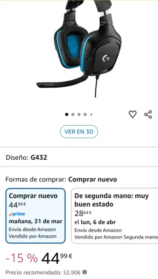Logitech G432 Cuffie Gaming 7.1