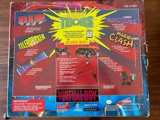 Nintendo Virtual Boy Completa + 3 Juegos