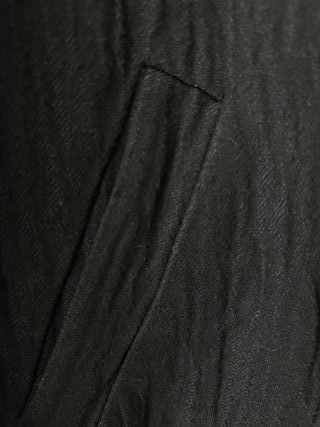 Chaqueta larga Zara negra botón solapa