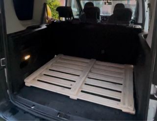 Base cama plegable para furgoneta camper madera