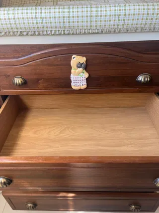 Mueble cambiador madera bebé