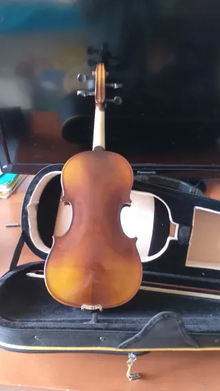 Violín con estuche y arco