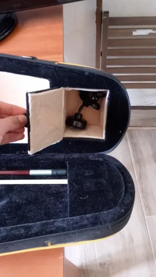 Violín con estuche y arco