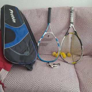 Pack 2 raquetas frontenis + funda y pelotas