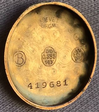 Reloj Oro 14k Macizo Brevet Urgm + Regalo